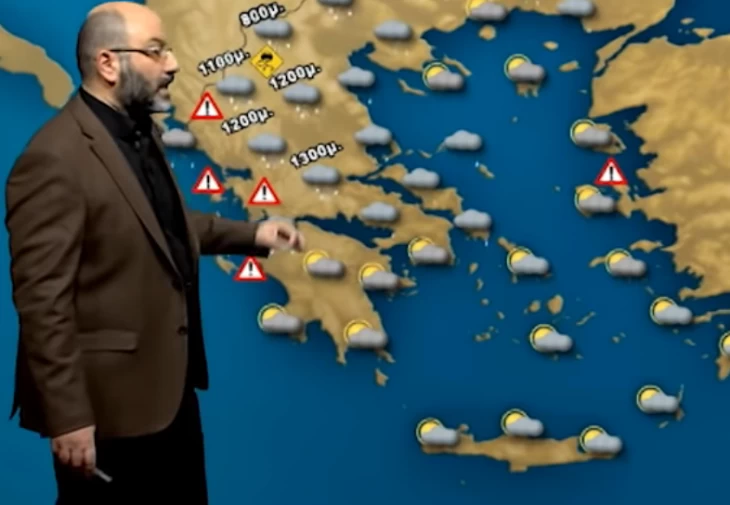 Σάκη Αρναούτογλου: Θέλει προσοχή ο καιρός τις επόμενες μέρες